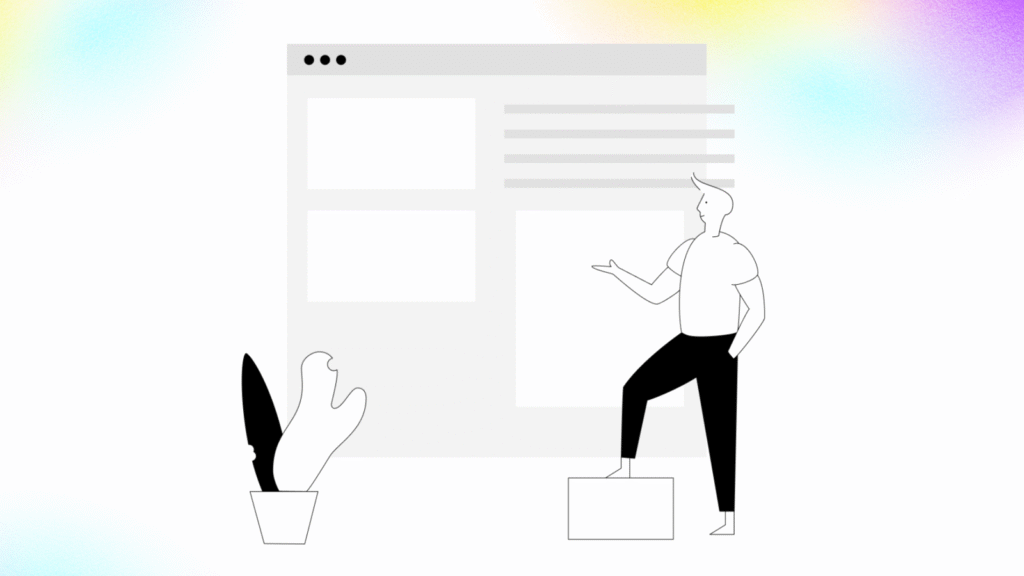 クリエイターの問いかけ(プロンプト)で、AIの巨大な頭脳からアイデアが引き出されるイラスト