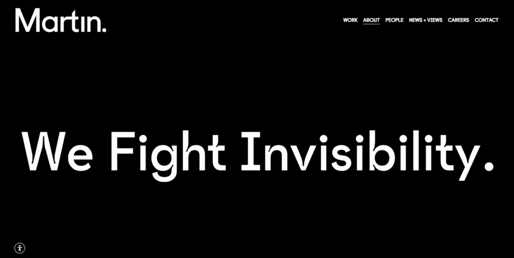 Coffitivityを支援した大手広告代理店The Martin Agencyの公式サイト。この記事の信頼性の証。