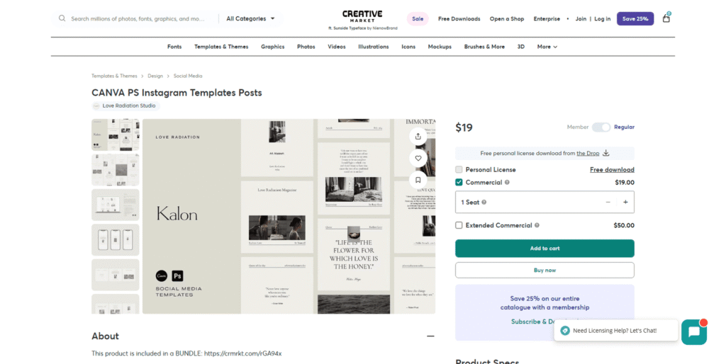 CANVA PS Instagram Templates Posts 時短 効率化