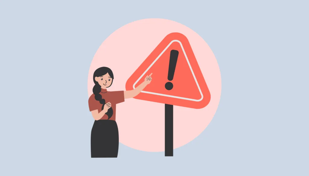 Grok事件の前に見られた3つの危険な兆候(前兆)を警告するイラスト。