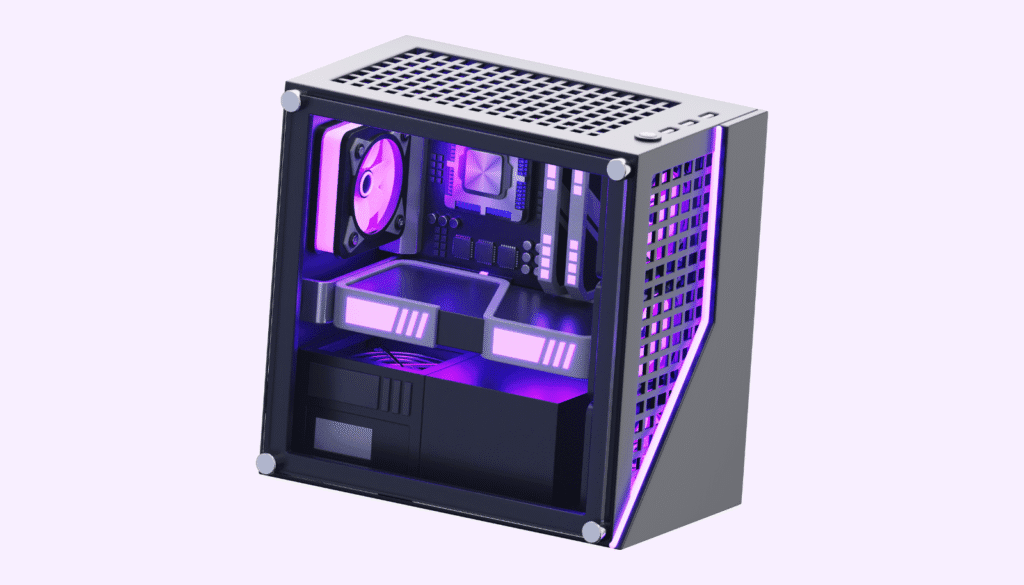 AMDの画像生成AI「Nitro-T」を支える高性能GPU。AIの進化にはハードウェアの性能向上が不可欠であることを示すイメージ。