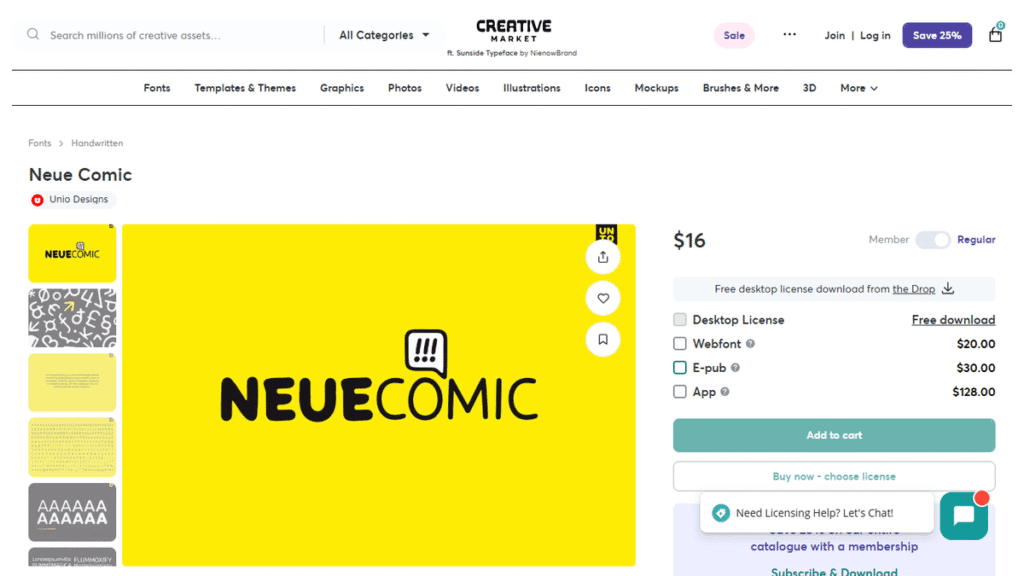 遊び心と実用性を両立したラウンド書体「Neue Comic」。7つのウェイトとバリアブルフォントを収録した高品質なフォントの紹介画像。