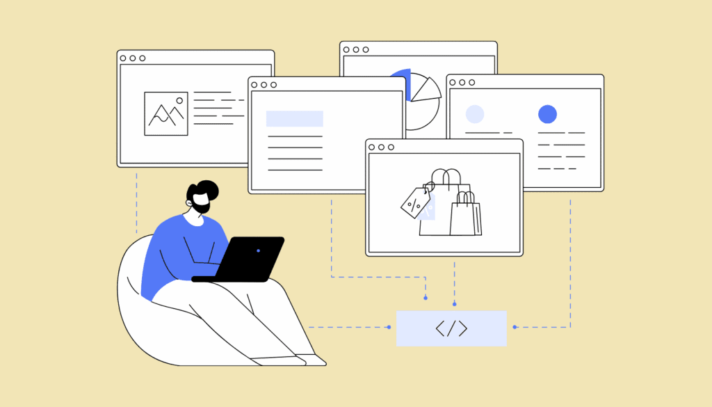 AIによるウェブスクレイピングは違法か?「無断転載」とは全く異なる、法的に複雑なグレーゾーンを解説するためのイラスト。
