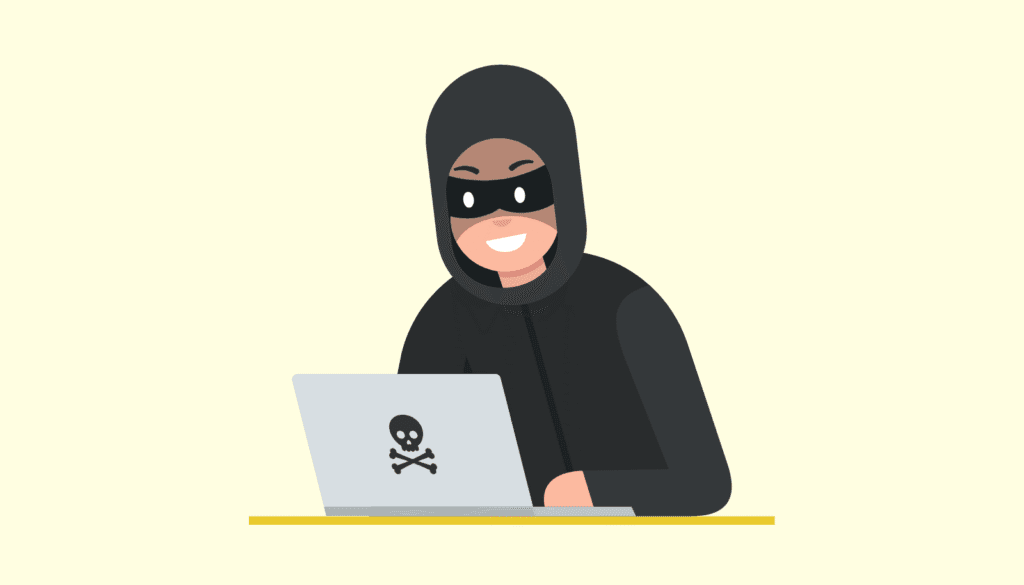 AI技術を悪用して、社会の混乱や金銭を目的とした偽情報を意図的に生成・拡散する悪意ある人物の象徴。