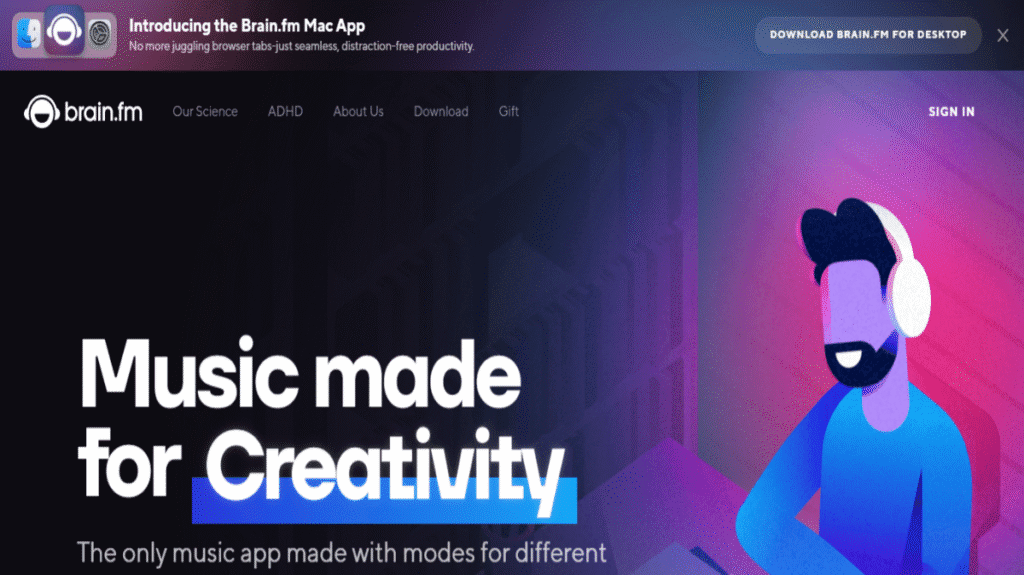 あなたの脳をハックする次世代の機能的音楽（Functional Music）、Brain.fm