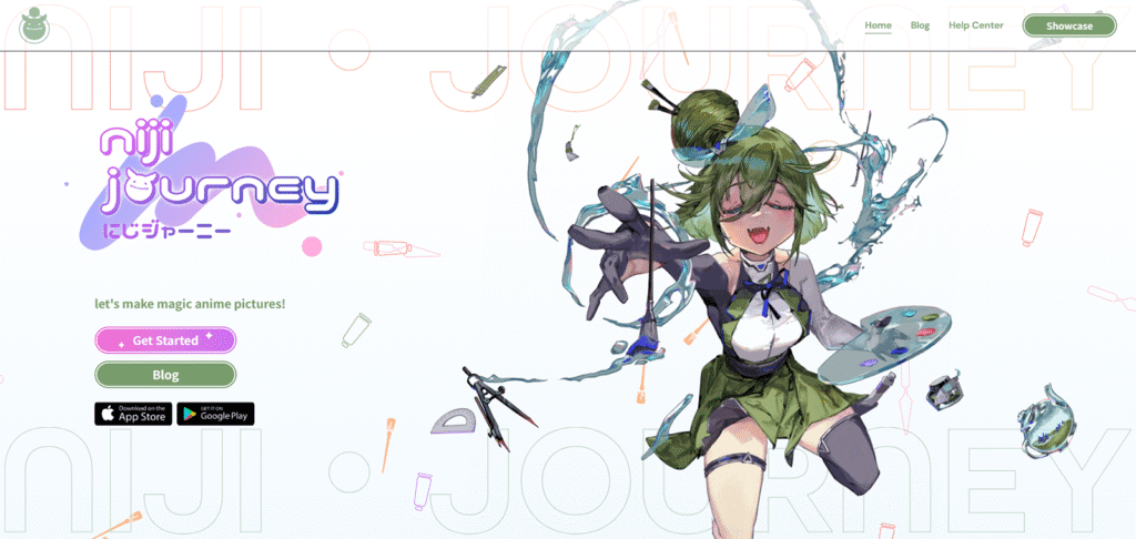 Midjourneyの技術を使い、アニメやイラスト生成に特化したAI「niji・journey」の公式サイト。高品質な二次元キャラクターを生み出す方法を解説。