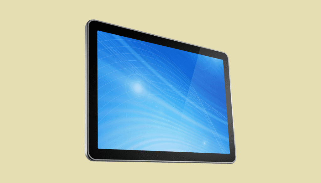 Wacom MovinkPad 11に標準搭載されたアンチグレア・エッチングガラスの高品質なディスプレイ性能を象徴するイラスト。
