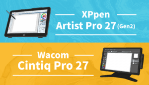 最新27インチ液晶ペンタブレット徹底比較。XPPen Artist Pro 27 (Gen 2)とWacom Cintiq Pro 27の2大ハイエンドモデル