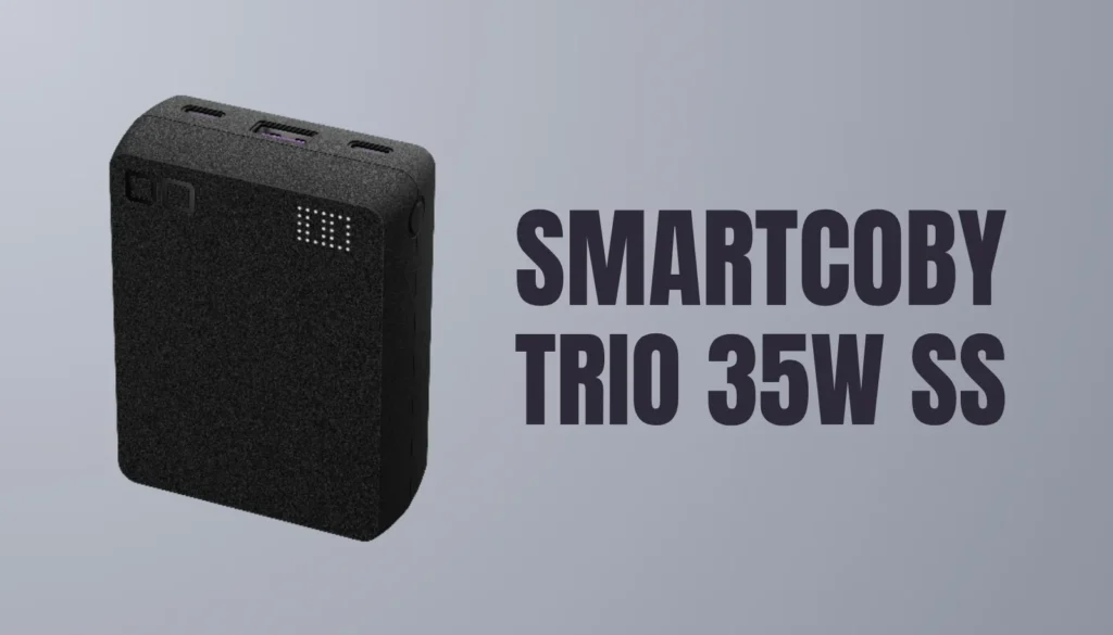 20000mAhの大容量を備えた「SMARTCOBY TRIO 35W SS」。複数デバイスの同時充電や週末のキャンプ、防災用ストックに適したモバイルバッテリーです。
